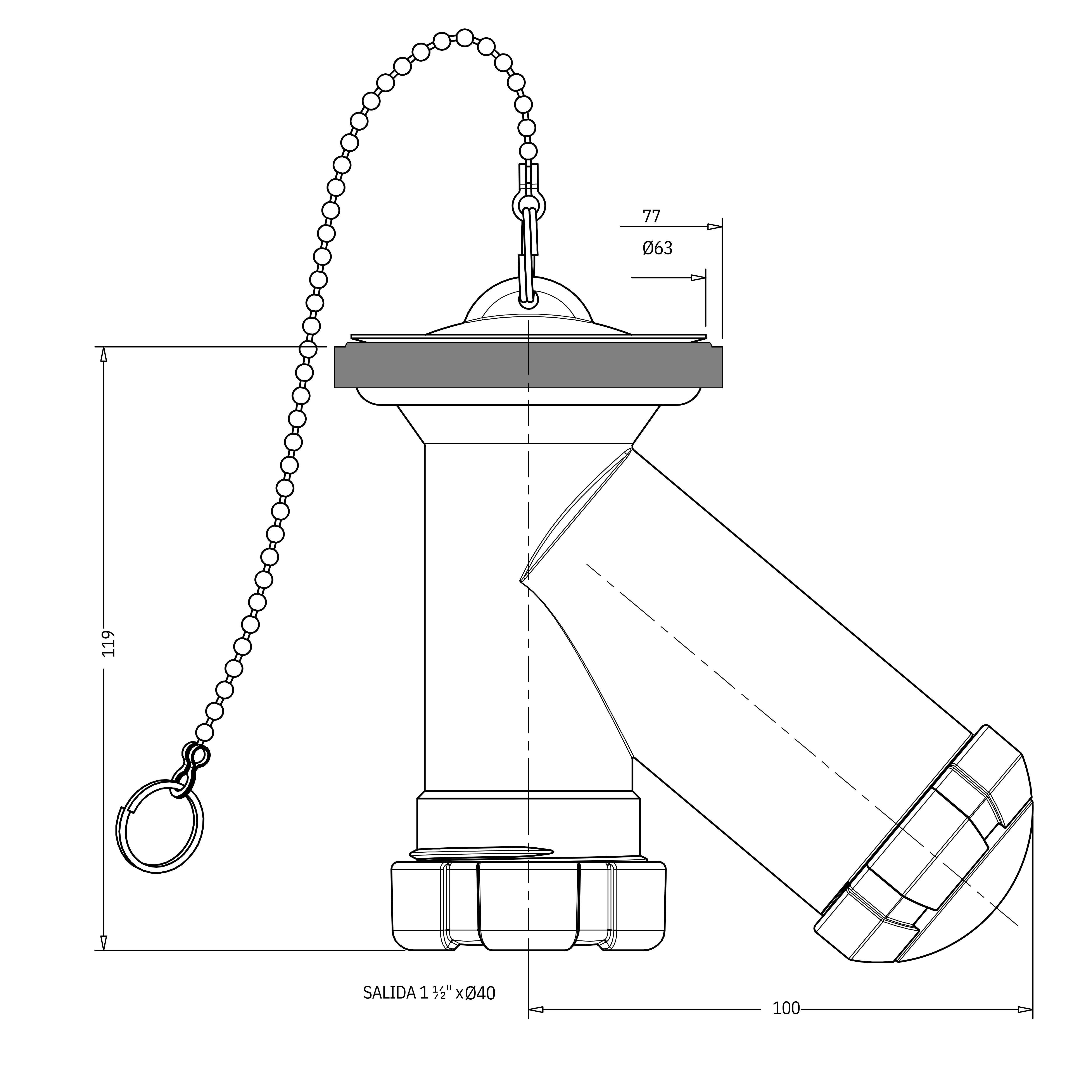 SIFON LAVABO Y 1 1/2