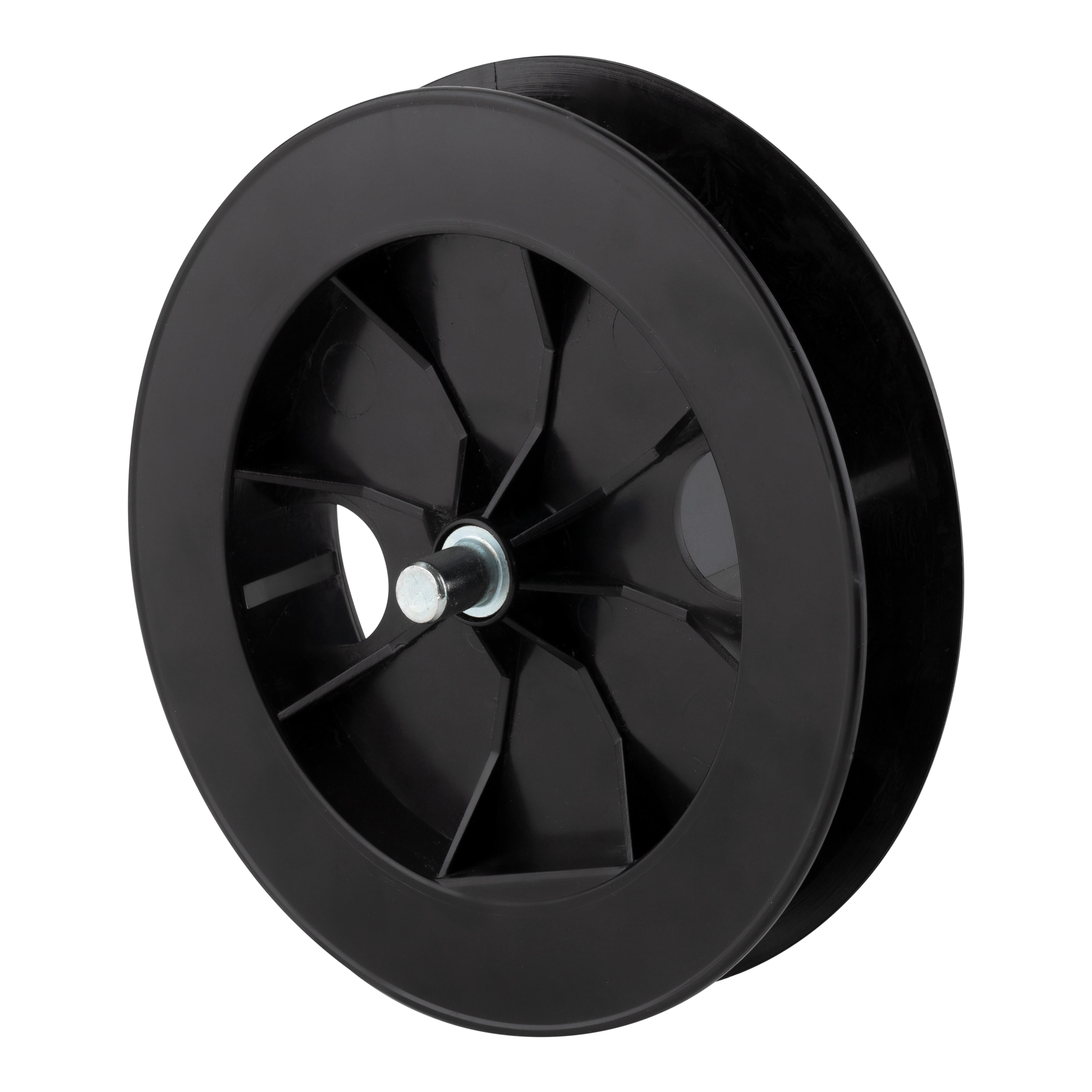 POLEA PERSIANA DE PVC CON ESPIGA PARA EJE  60  MM Y CINTA DE 22  MM - 2