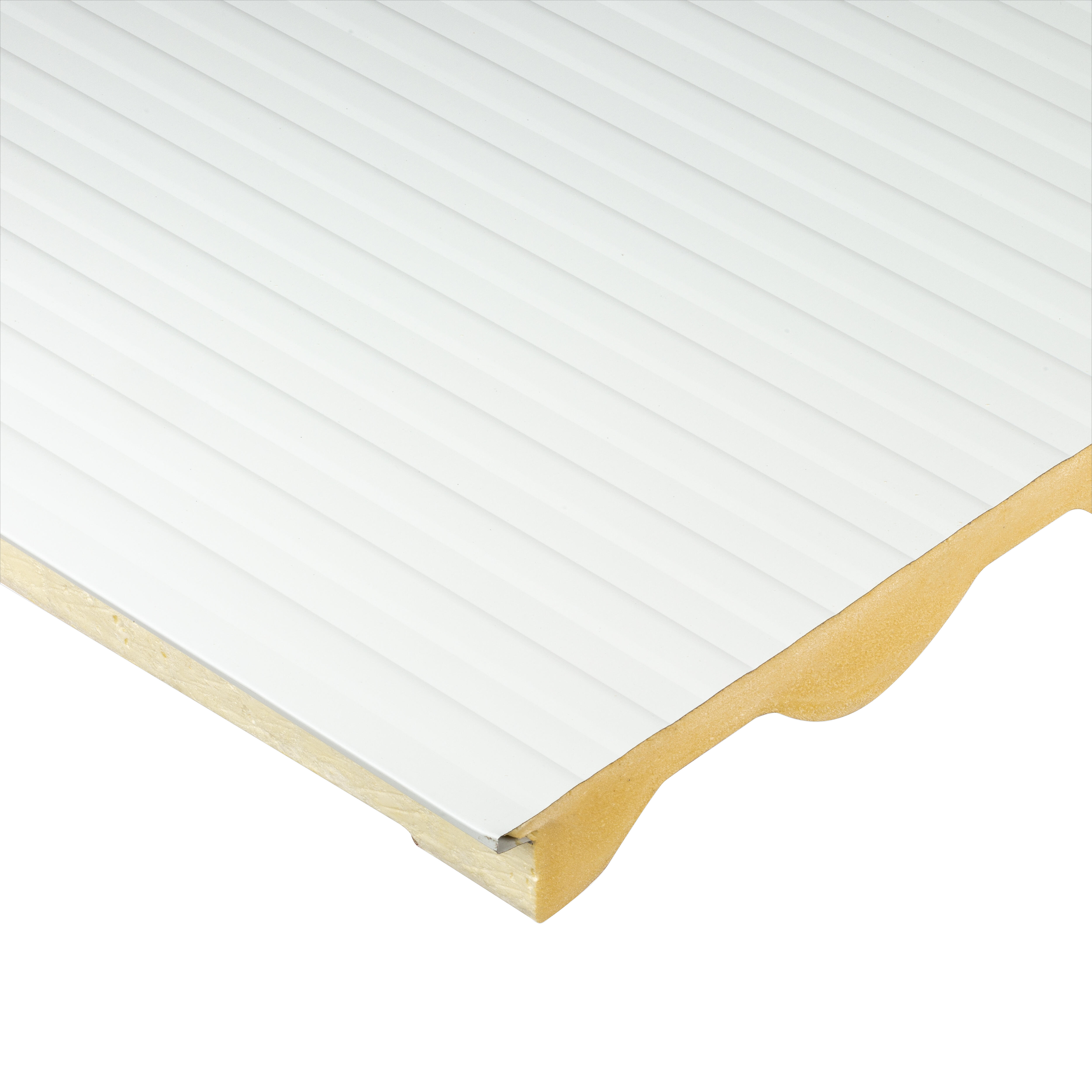 PANEL SÁNDWICH IMITACIÓN TEJA COPPO ROJO/BLANCO 4 CM 6.65X1 M - 6