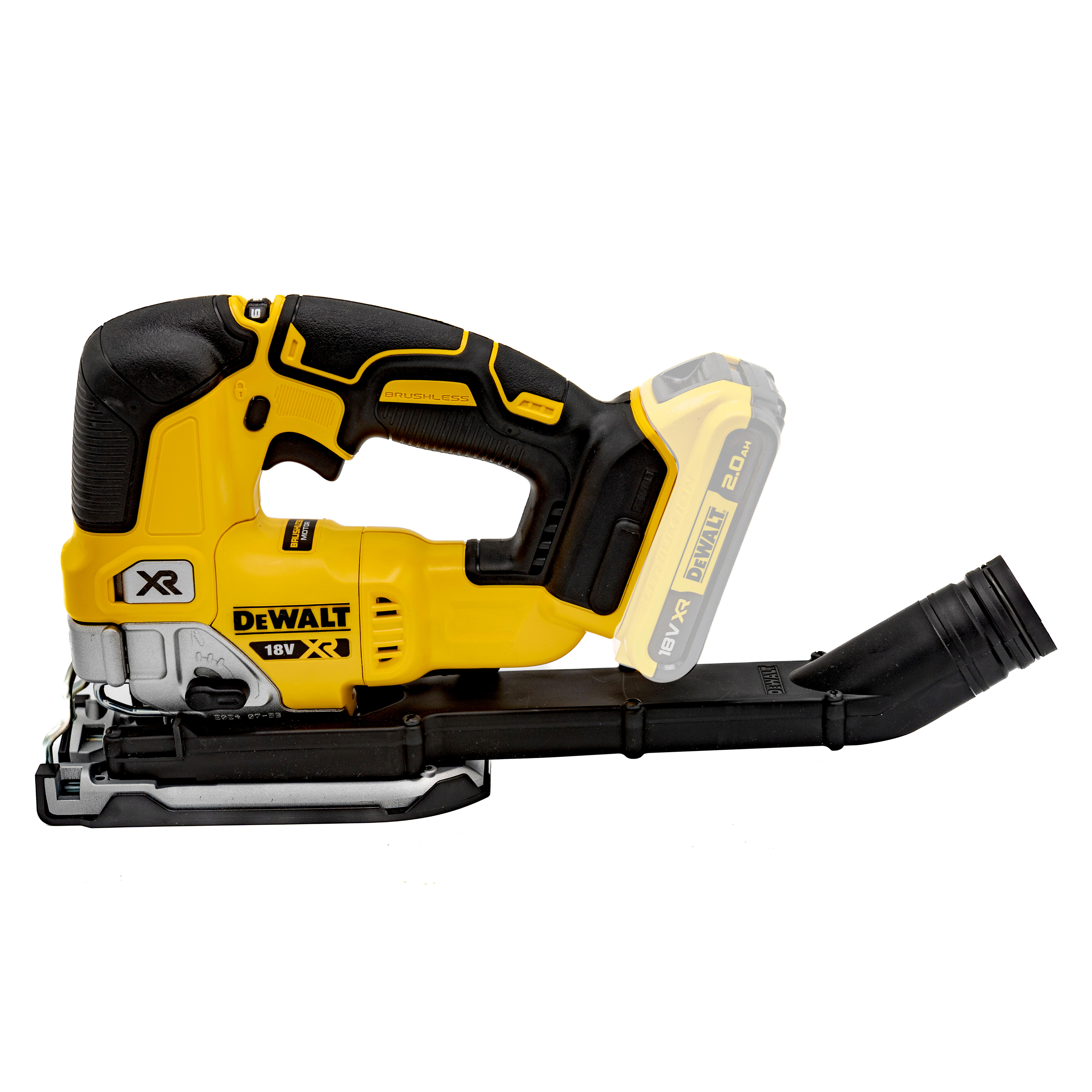 SIERRA CALAR BATERÍA BRUSHLESS 18V DEWALT DCS334N - 11