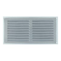 REJILLA DE VENTILACION CON MOSQUITERA SOBREPONER ALUMINIO BRUTO 10 X 20 CM. ESPESOR 0.8  MM - 3