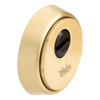 ESCUDO DE SEGURIDAD CUADRADO PARA CERRADURA ACABADO EN LATÓN YALE - 4