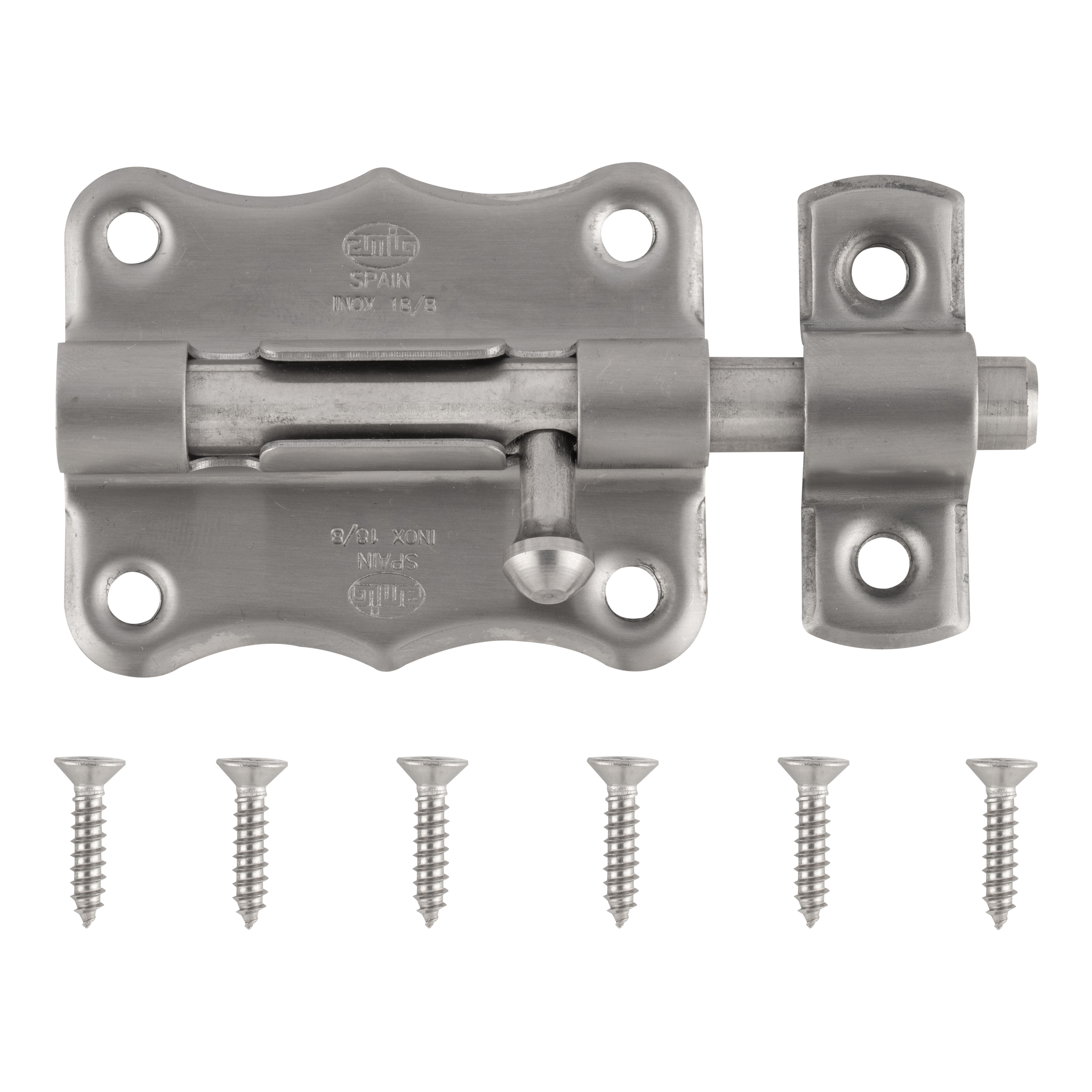 PESTILLO 60  MM. ACERO INOXIDABLE MOD 384 AMIG - 2