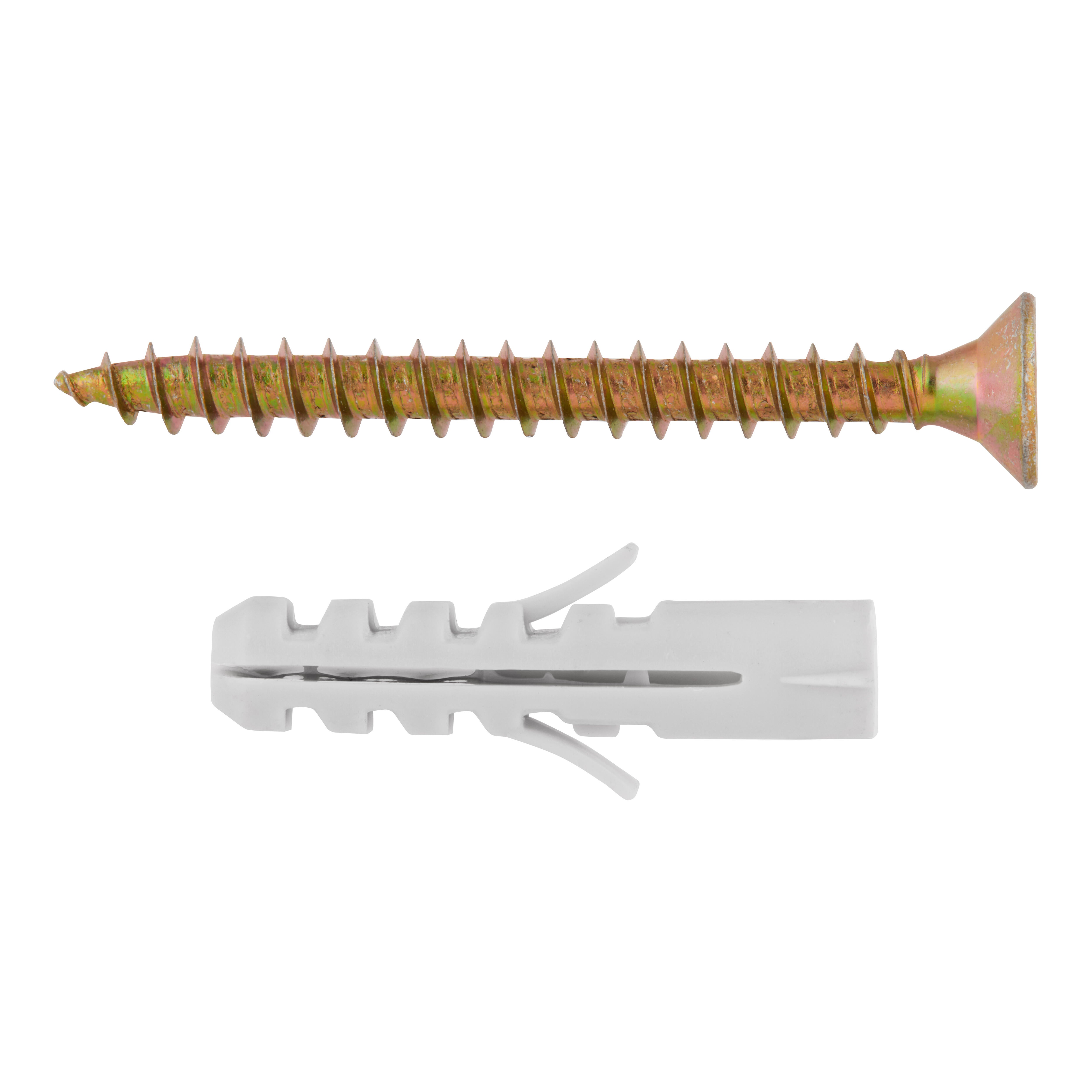 TACO UNIVERSAL DE NYLON DIÁMETRO 8MM LONGITUD 60MM CON TIRAFONDO NOUTAC 25UDS - 5