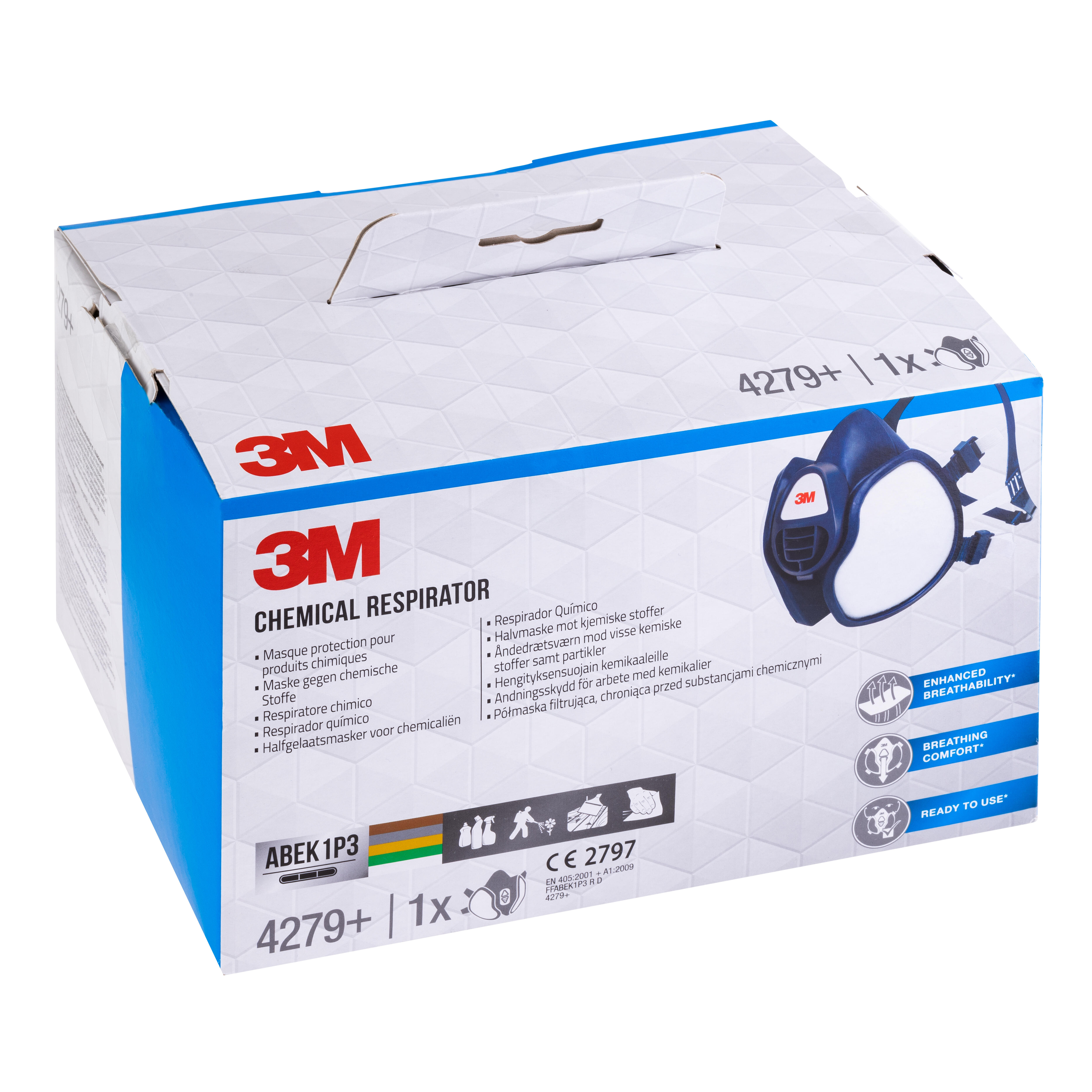 SEMI MASCARA CON FILTRO FFABEK1P3 4779PP 3M - 6