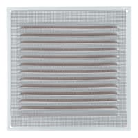 REJILLA DE VENTILACION CON MOSQUITERA SOBREPONER ALUMINIO HAYA 15 X 15 CM. ESPESOR 0.8  MM - 3