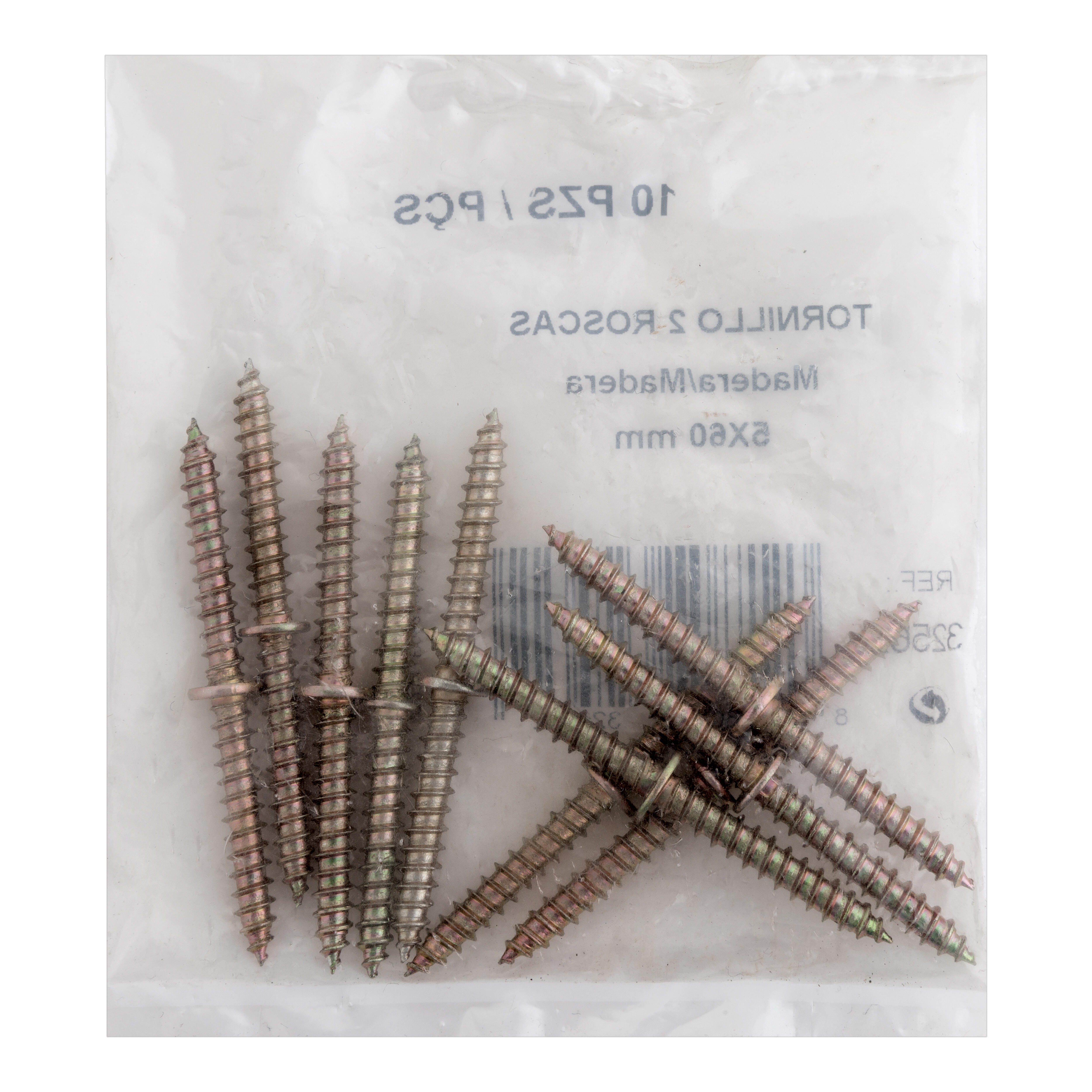 ESPARRÁGO DOBLE ROSCA MADERA MADERA 5 X 60  MM. 10 UDS. - 2