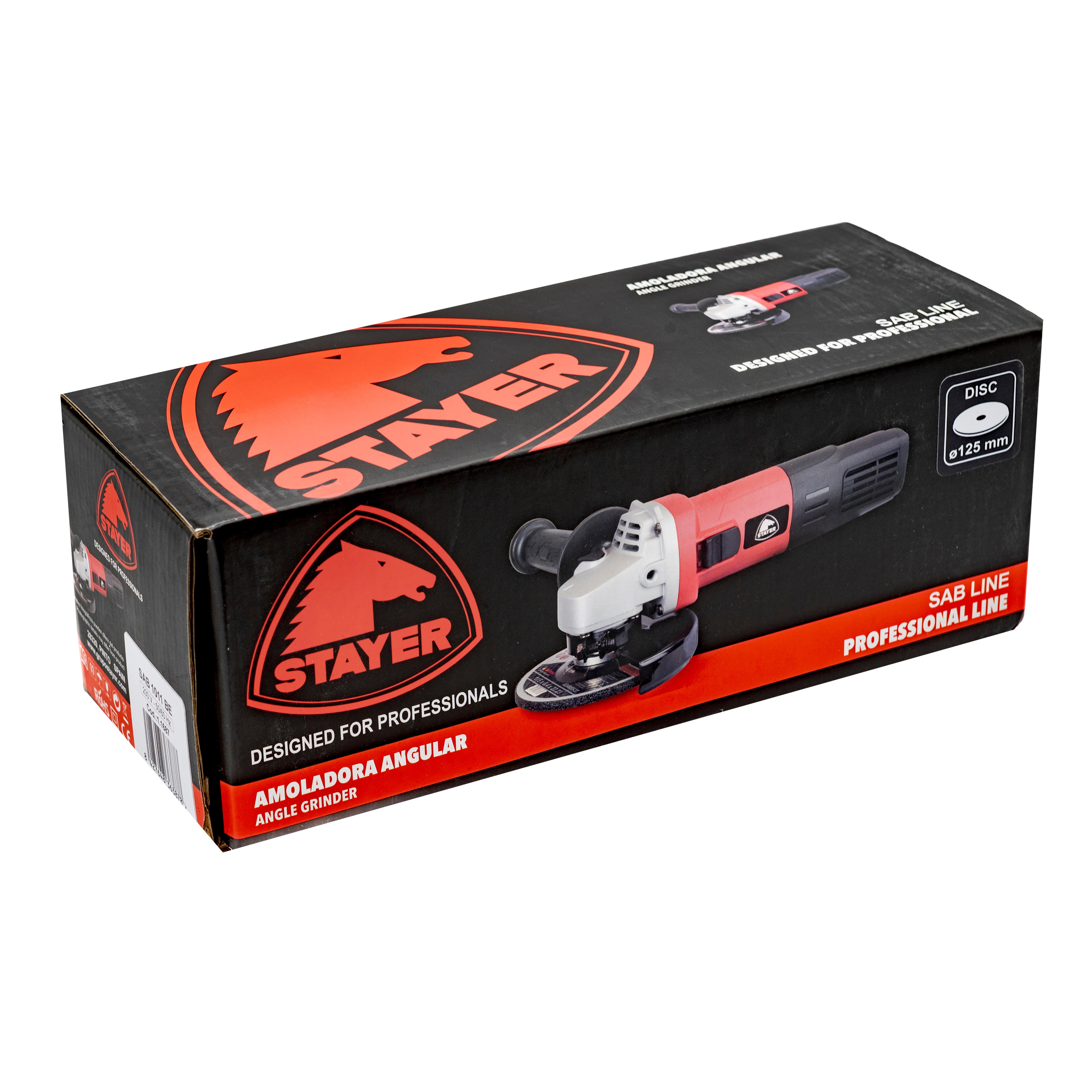AMOLADORA STAYER SAB 1011 BE 1000W 125MM  - 5