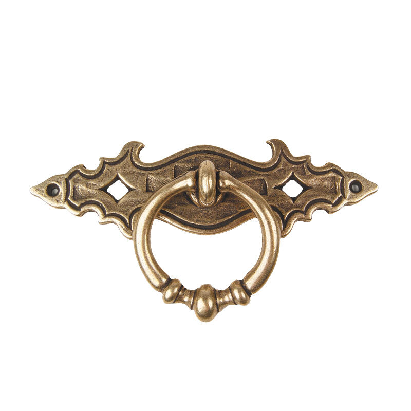 TIRADOR ANILLA MUEBLE METAL CUERO VIEJO MODELO P 3300.85 - 3