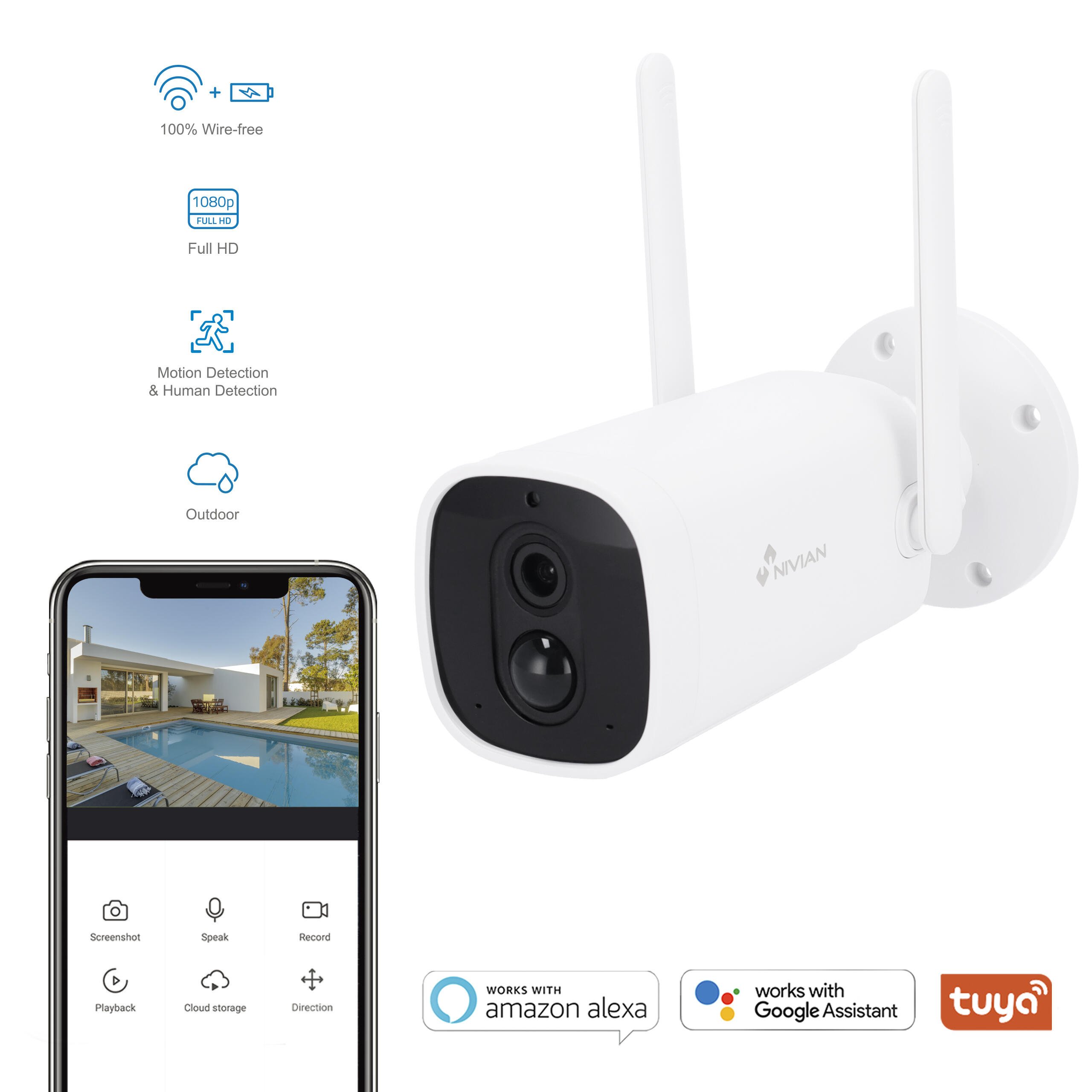 CAMARA VIGILANCIA CON BATERIA Y PANEL SOLAR - 2