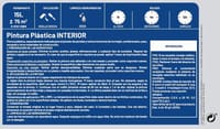PINTURA PLASTICA BLANCA MATE 15L - 2