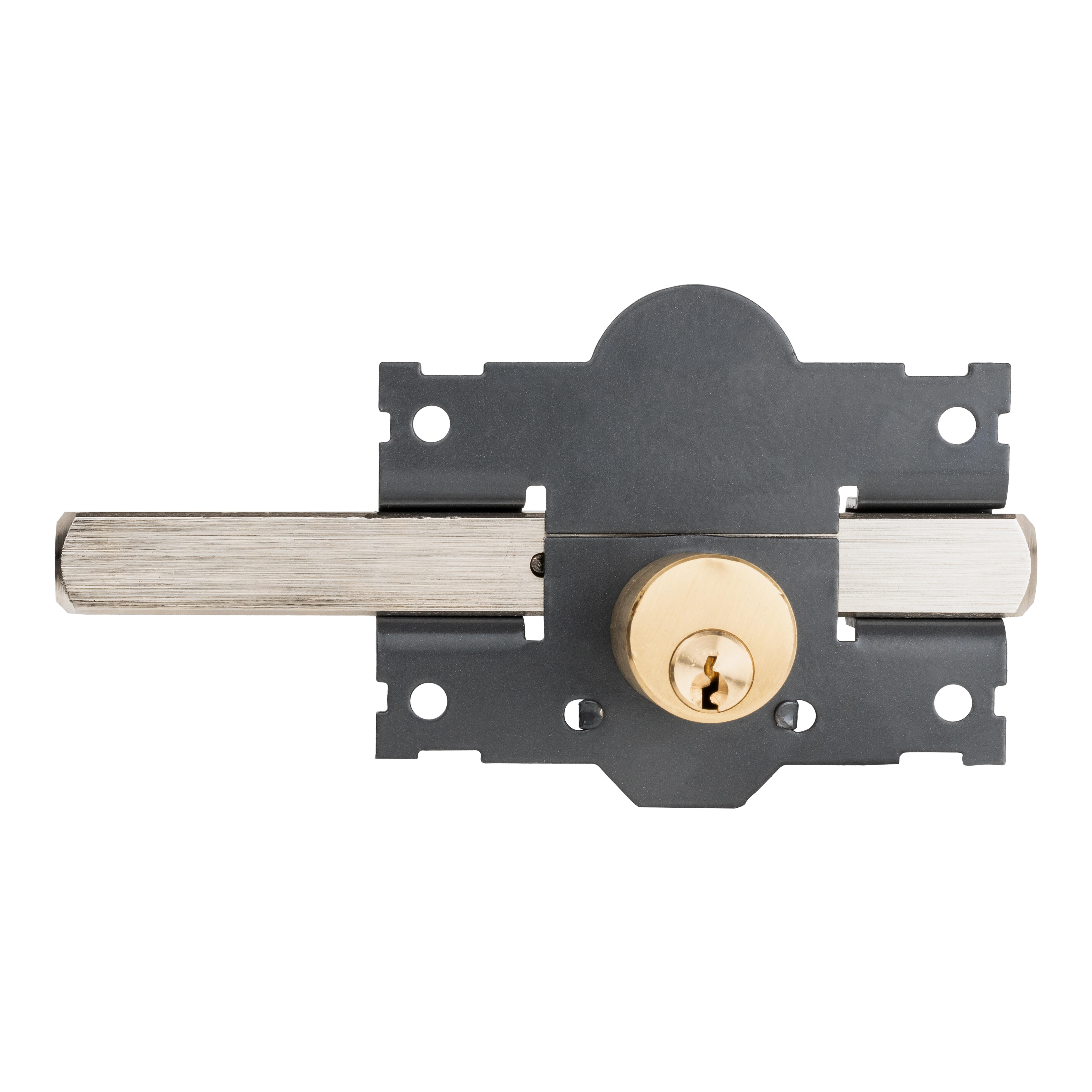 CERROJO PUERTA DE SEGURIDAD PARA INTERIOR Y EXTERIOR 3 LLAVES TRABA - 3