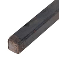 BARRA DE HIERRO FORJADO DOBLE DIBUJO ESPIGA APLASTADO  14X14MM 1M - 4