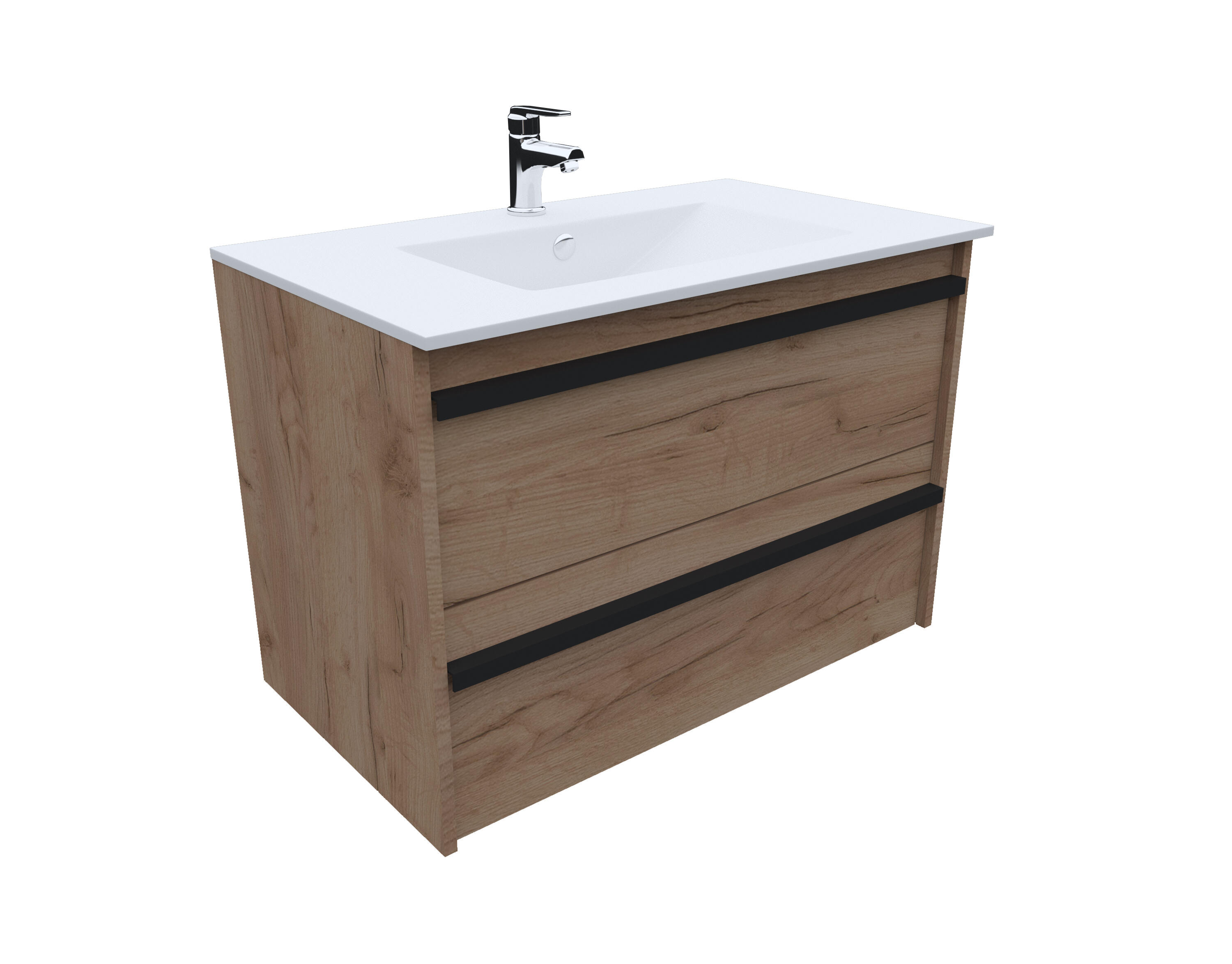 MUEBLE DE BAÑO EMOTION ROBLE 80X45CM - 5