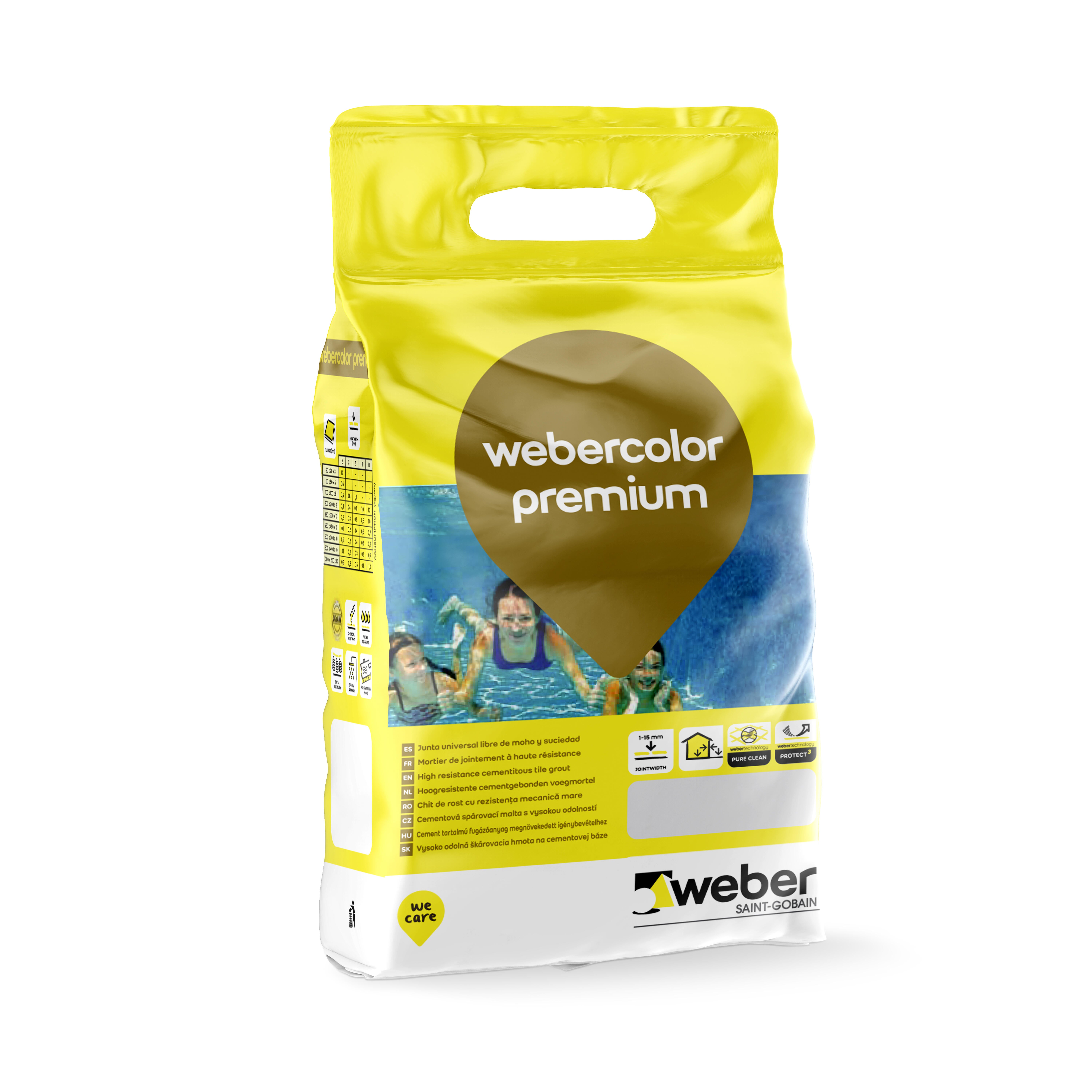 CEMENTO JUNTA ANCHA PREMIUM WEBER 5KG NEGRO - 2
