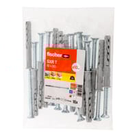 TACO LARGO DE EXPANSIÓN DIÁMETRO 10MM LONGITUD 80MM CON TORNILLO FISCHER SXR 16UDS - 3