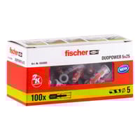 TACO NYLON DUOPOWER UNIVERSAL 5 X 25  MM FISCHER. 100 UDS - 2