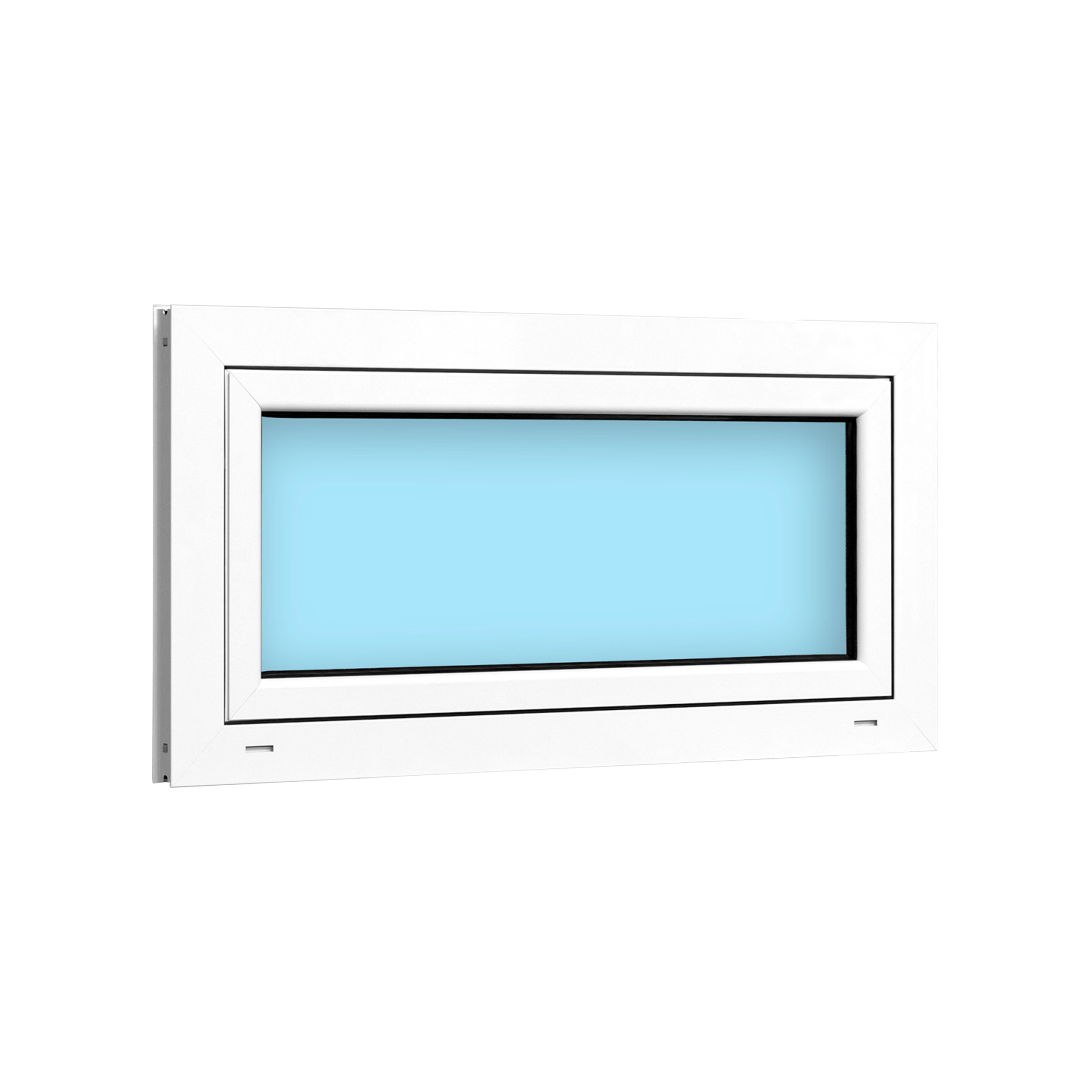 VENTANA ALUMINIO PRACTICABLE GOLPETE  BLANCA 90X45CM - 3