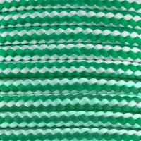 CORDON POLIPROPILENO 4  MM. 25 M BLANCO Y VERDE ROMBULL - 2