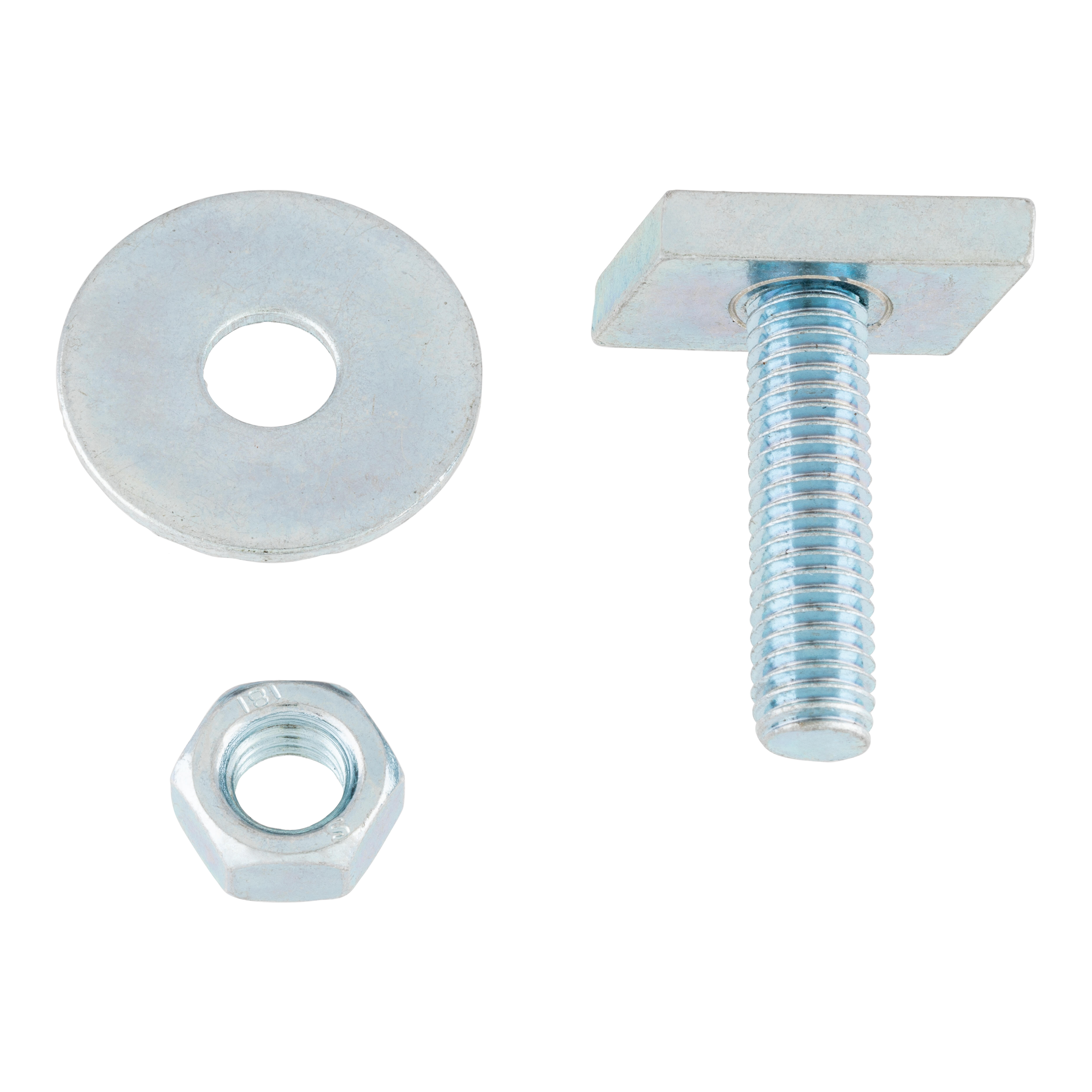 TOPES MÉTRICOS HEXAGONAL CON TORNILLO PARA GUÍA PERFORADA CINCADOS 8X30MM. 100UDS - 3