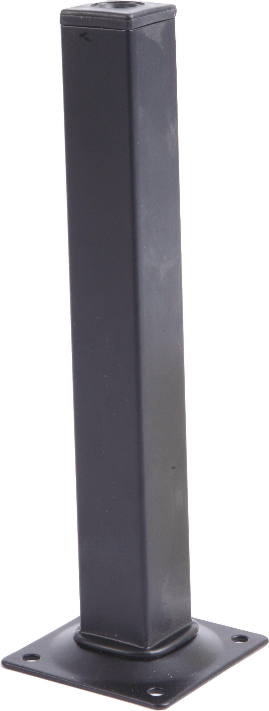 PATA MUEBLE ACERO CUADRADA 200MM 25x25MM NEGRA. 1UD - 3