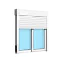 VENTANA ALUMINIO CORREDERA PERSIANA BLANCA 100X115CM - 5