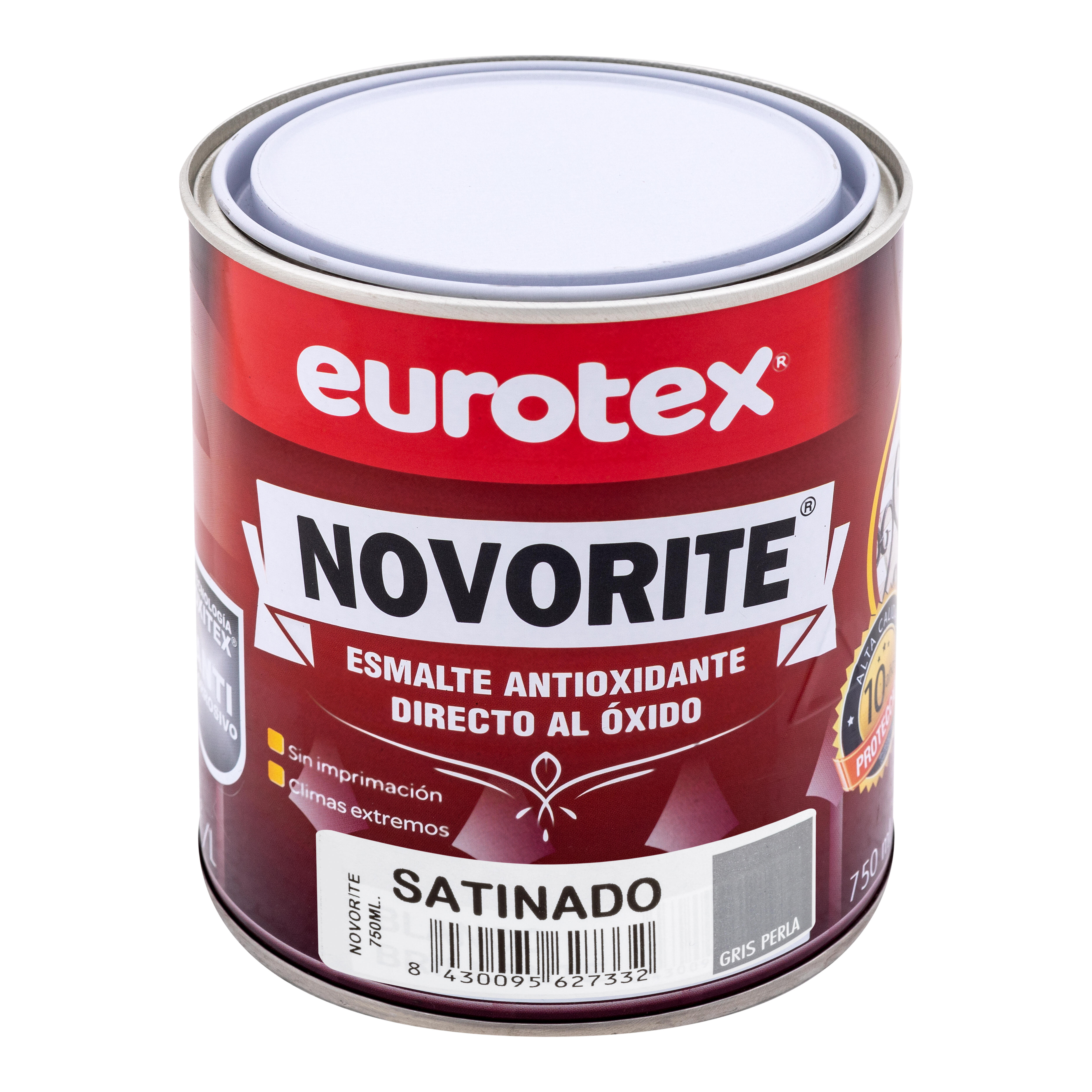 ESMALTE SINTÉTICO ANTIOXIDANTE SATINADO NOVORITE 750ML GRIS PERLA - 2
