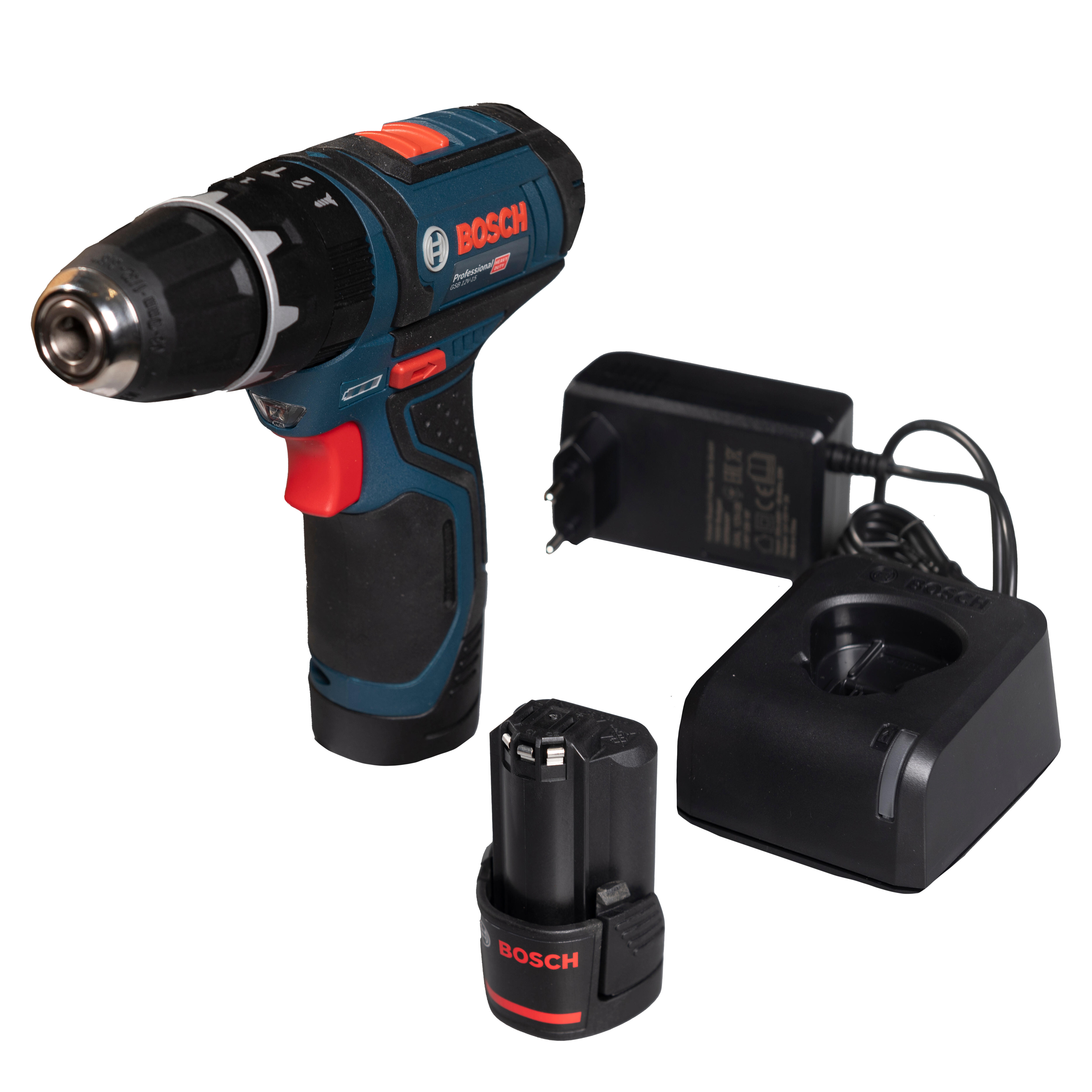 TALADRO PERCUTOR BATERÍA BOSCH GSB 12V-15 12V 2AH - 3