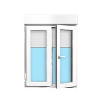 VENTANA PVC OSCILOBATIENTE CON PERSIANA BLANCA 100X138CM - 2