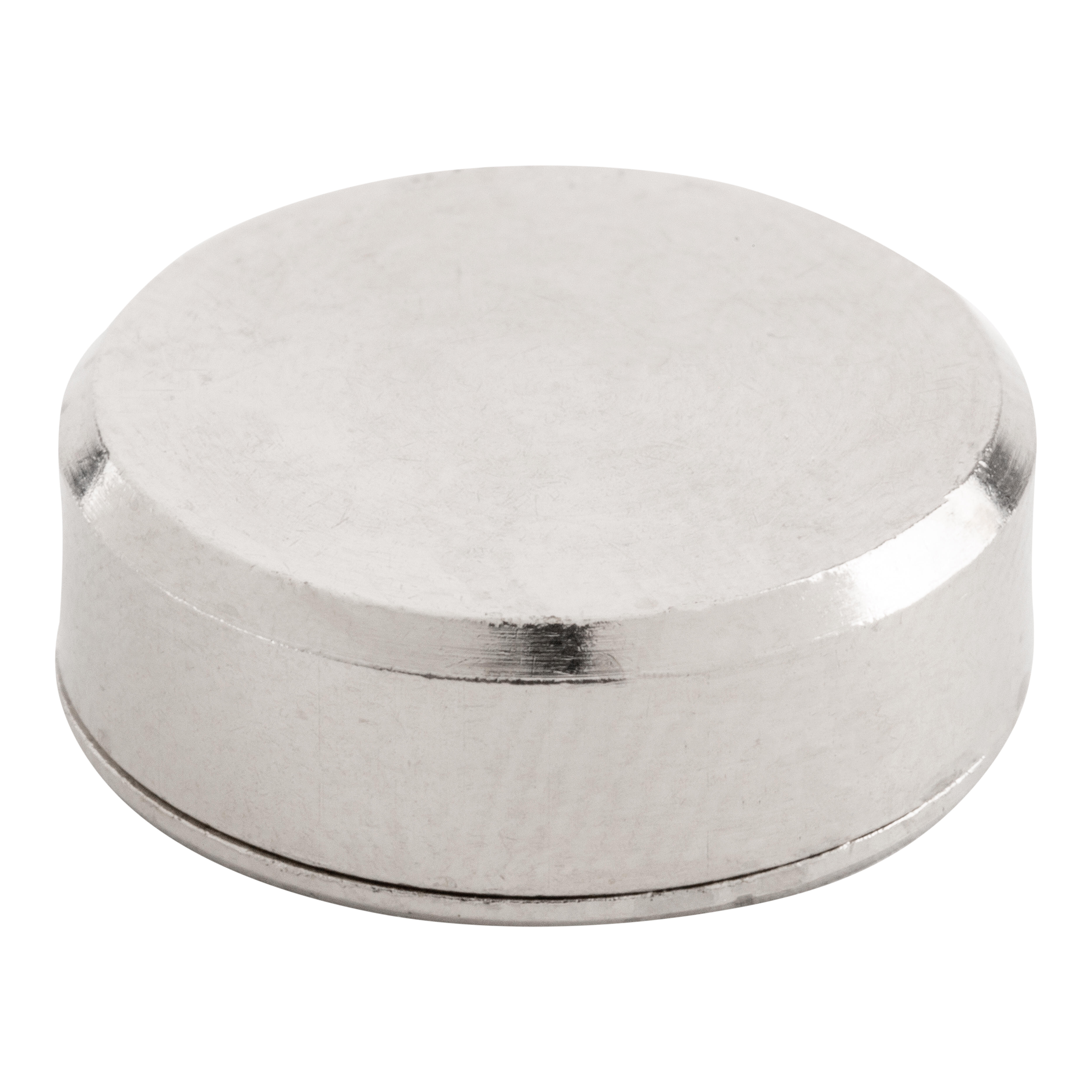 EMBELLECEDOR LISO TORNILLO  16 MM NIQUELADO. 4 UDS - 3