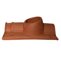 TEJA CERÁMICA CON SALIDA DE HUMOS CIRCULAR PARA TEJA S10 ROJO - 4