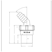 ENLACE MIXTO MACHO PVC TOMA ELECTRODOMÉSTICOS 1 1/2