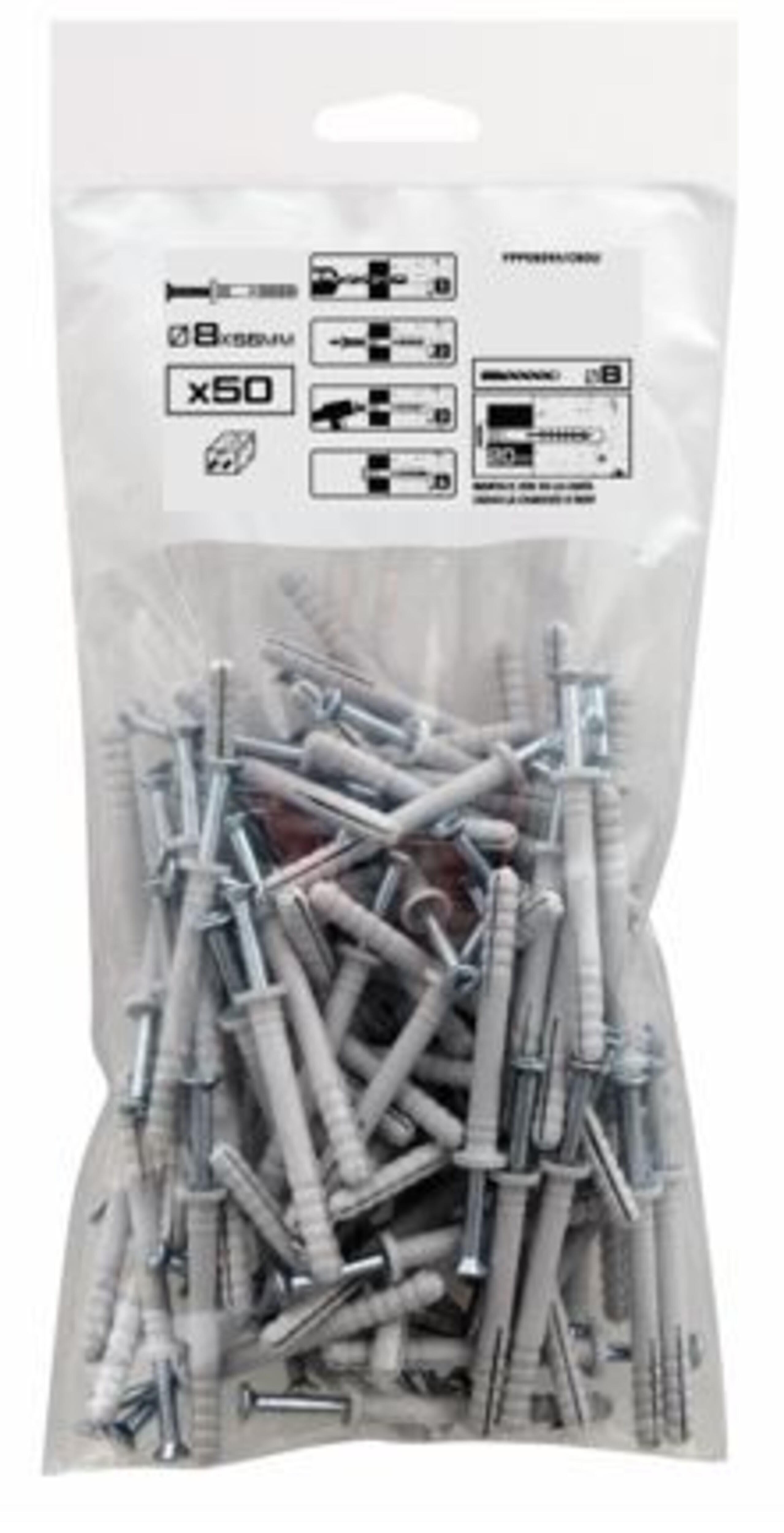 TACO DE GOLPE DE POLIAMIDA DIÁMETRO 8MM LONGITUD 55MM SPIT 50UDS - 2