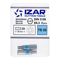 PUNTAS PARA ATORNILLADOR TORX  PTS25 CORTA L25 IZAR 2 UDS - 3