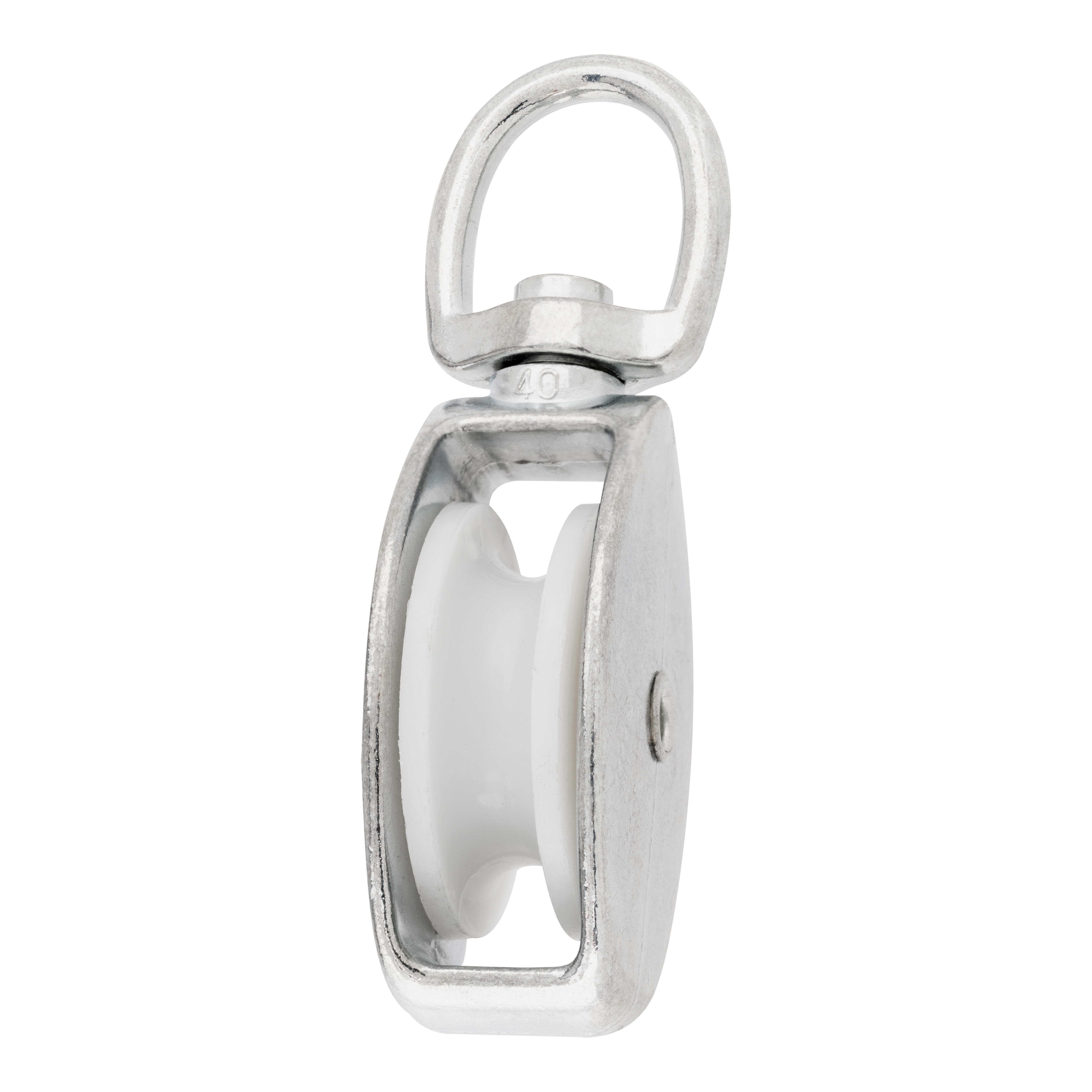 POLEA SIMPLE GIRATORIA GALVANIZADA 99 X 10 MM. - 2