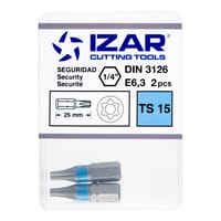 PUNTAS PARA ATORNILLADOR TORX  PTS15 CORTA L25 IZAR 2 UDS - 3