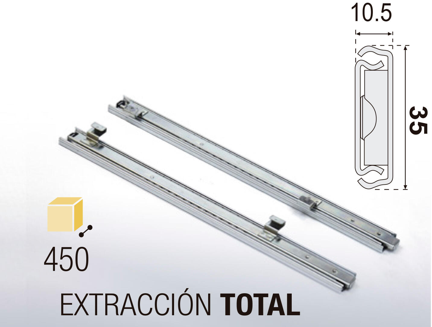 ZAPATERO EXTERIOR EXTRAIBLE PARA MODULO 60-100 CM - 2