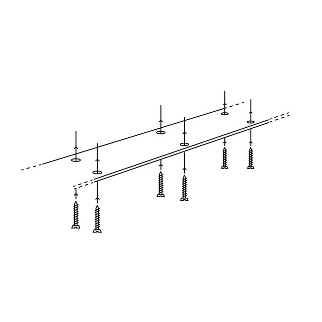 PATA ACERO TRAPECIO INVERTIDO 87.2X58X8CM NEGRO