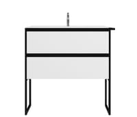 MUEBLE DE BAÑO MALVA BLANCO 80X45CM - 4