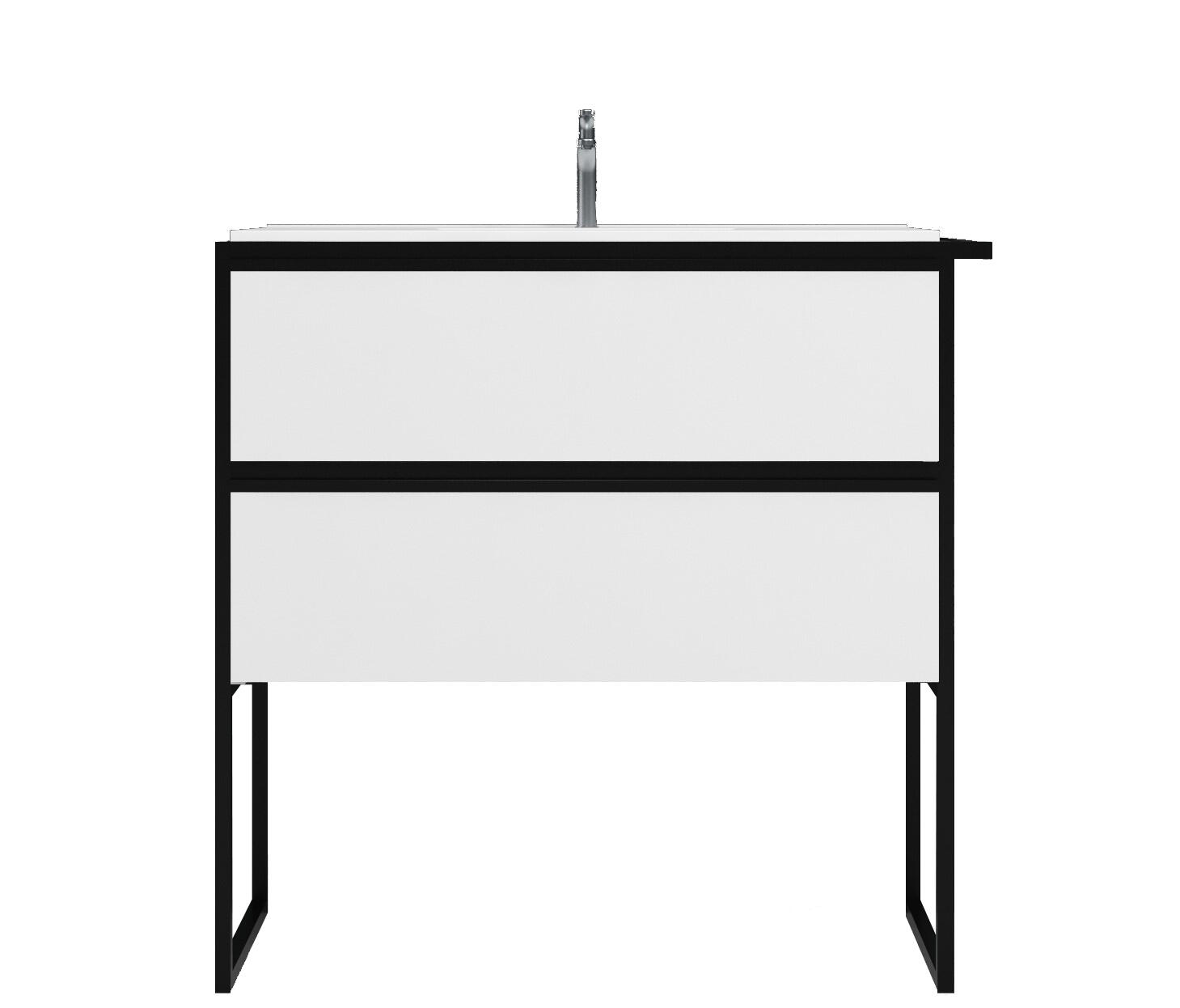 MUEBLE DE BAÑO MALVA BLANCO 60X45CM - 4