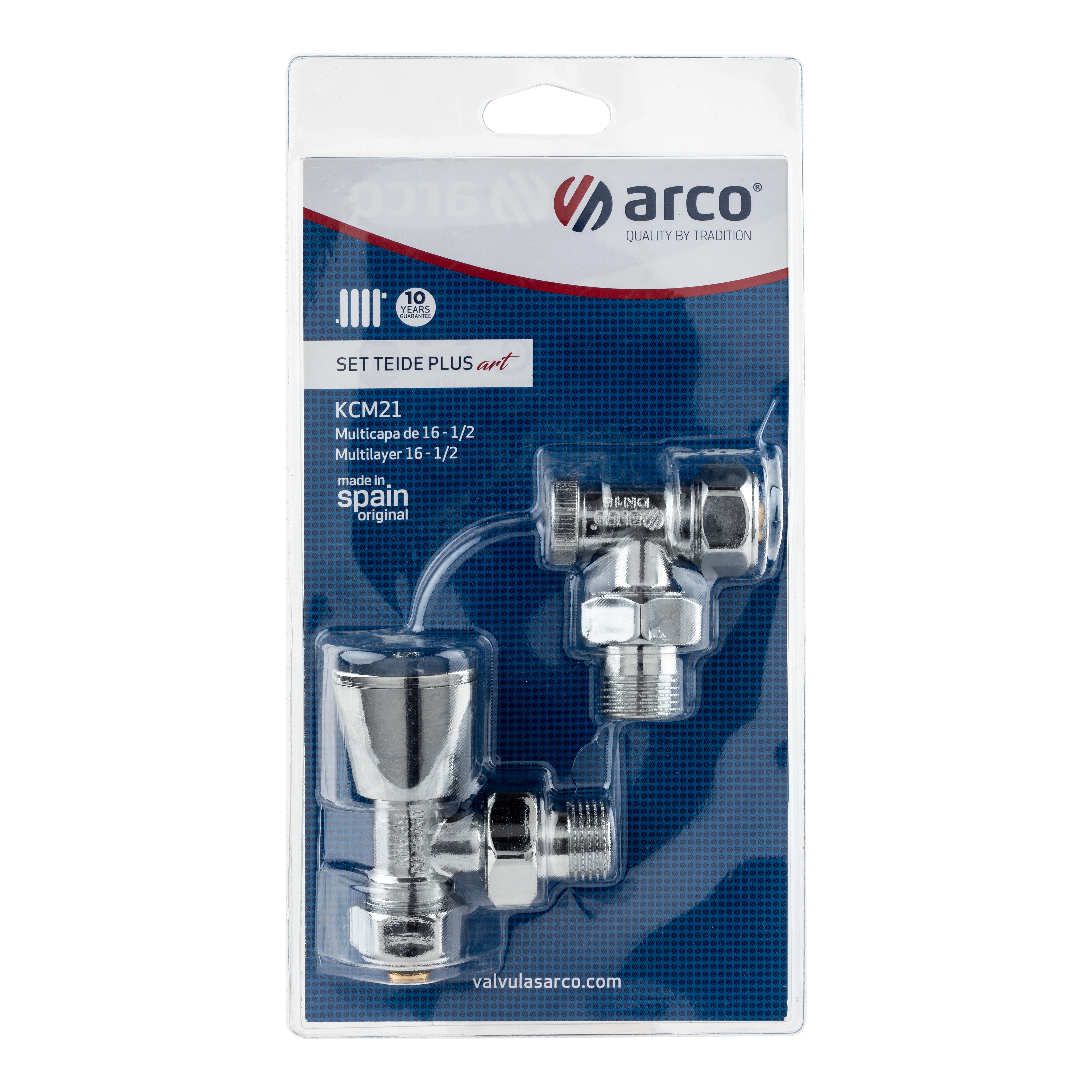 VÁLVULA+DETENTOR MULTICAPA CROMO Ø 1/2