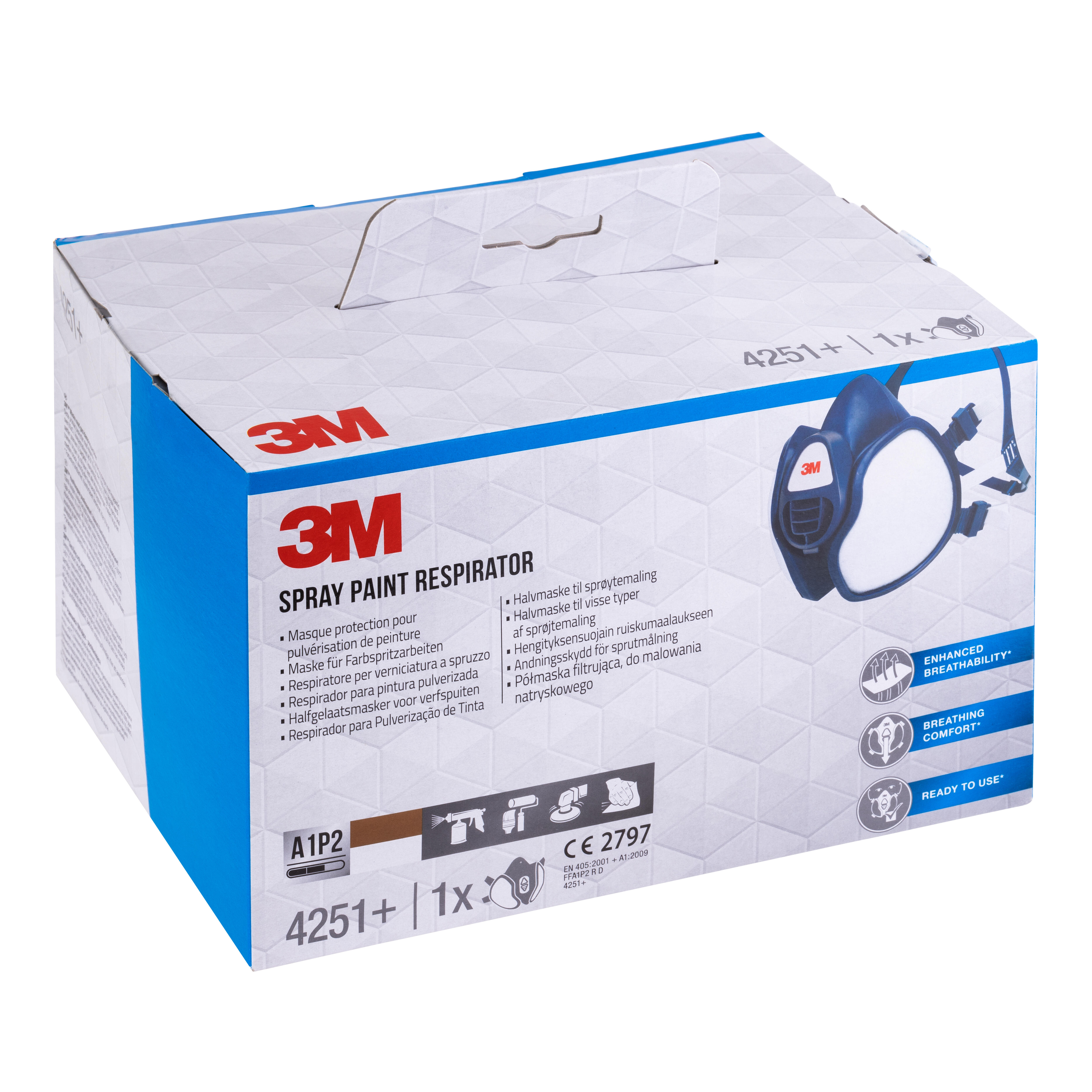 SEMI MASCARA CON FILTRO FFA1P2 4251PP 3M - 6