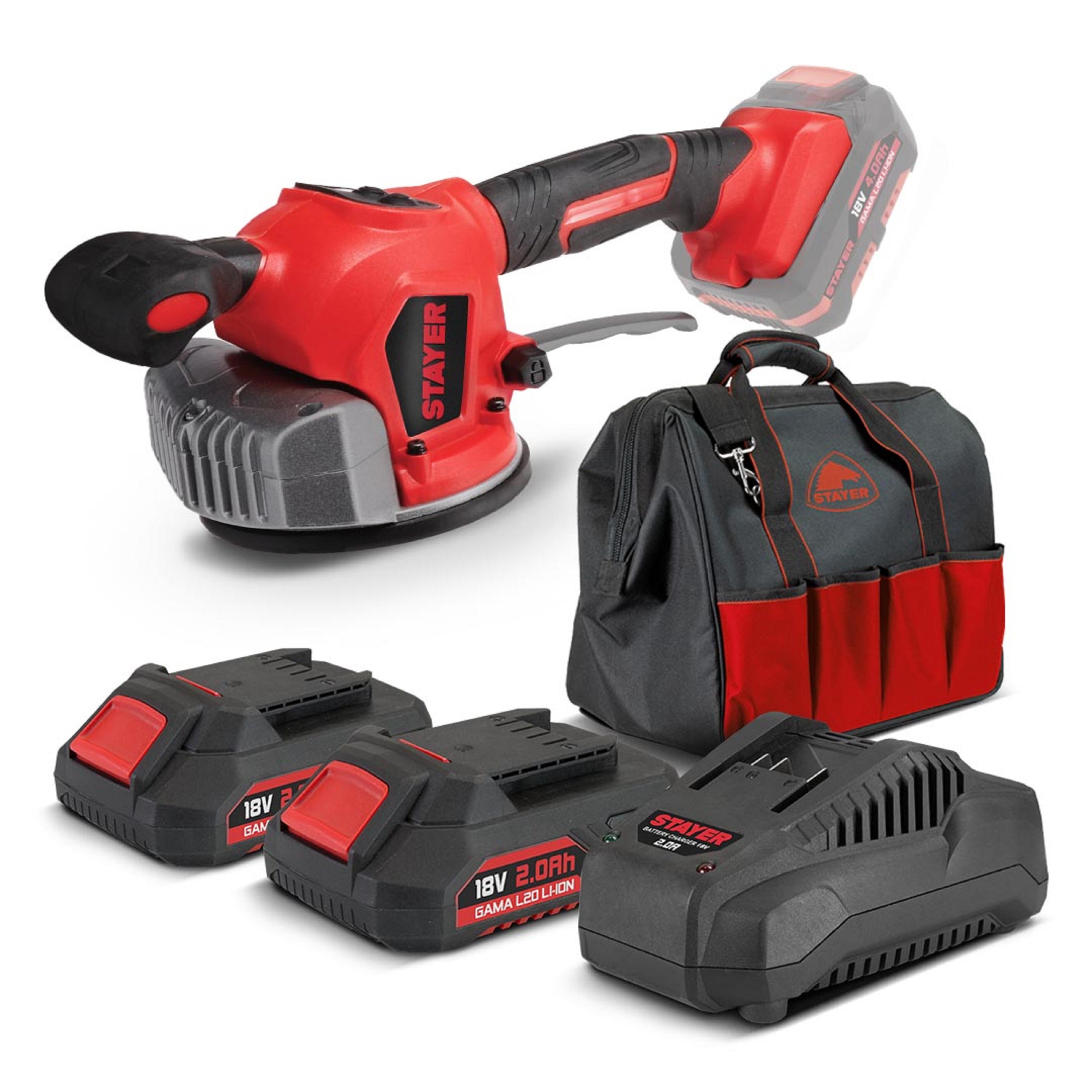 VIBRADOR PORCELÁNICO 130MM 18V STAYER - 2