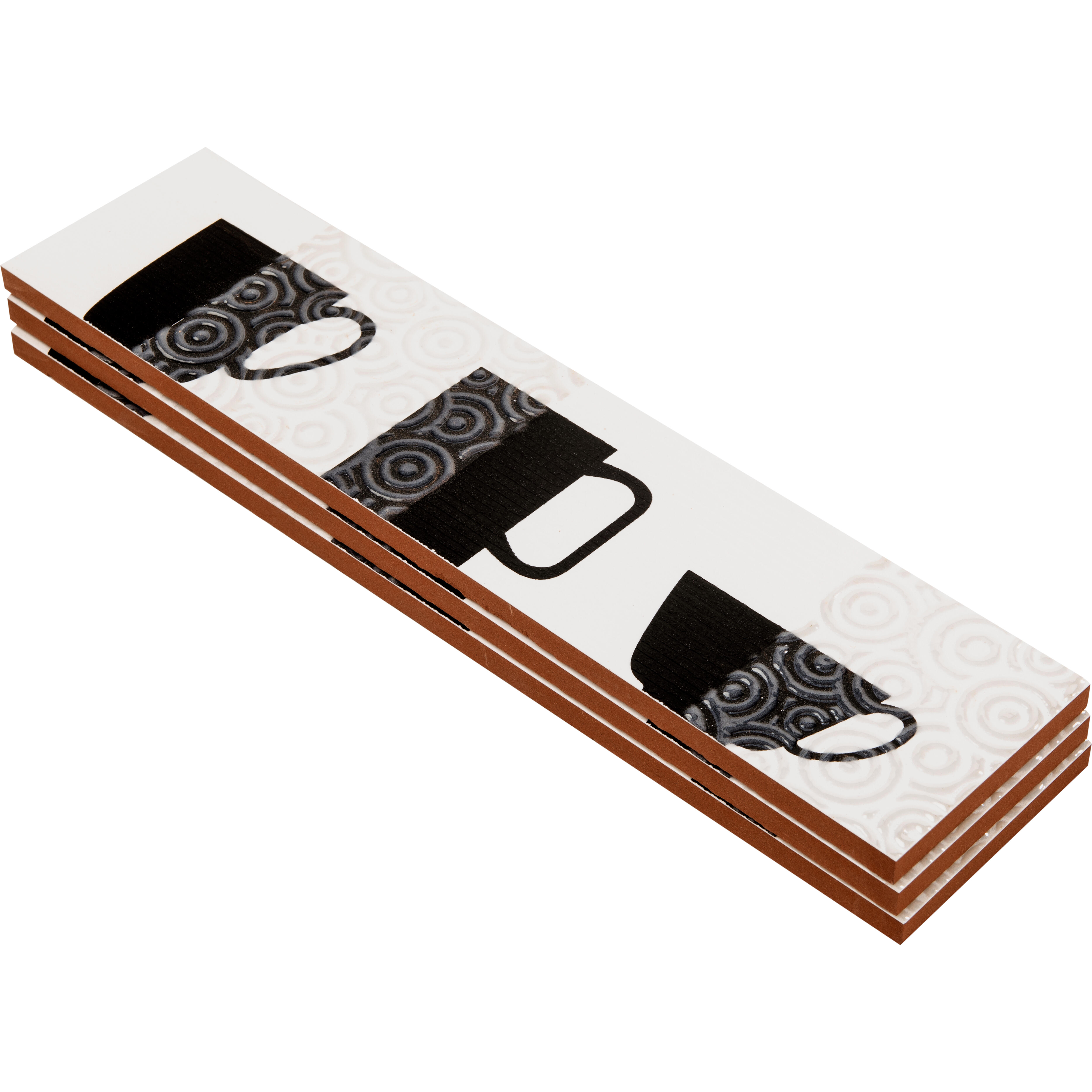 CENEFA CERÁMICA 7X30CM 7329. PACK 3 UNIDADES - 2