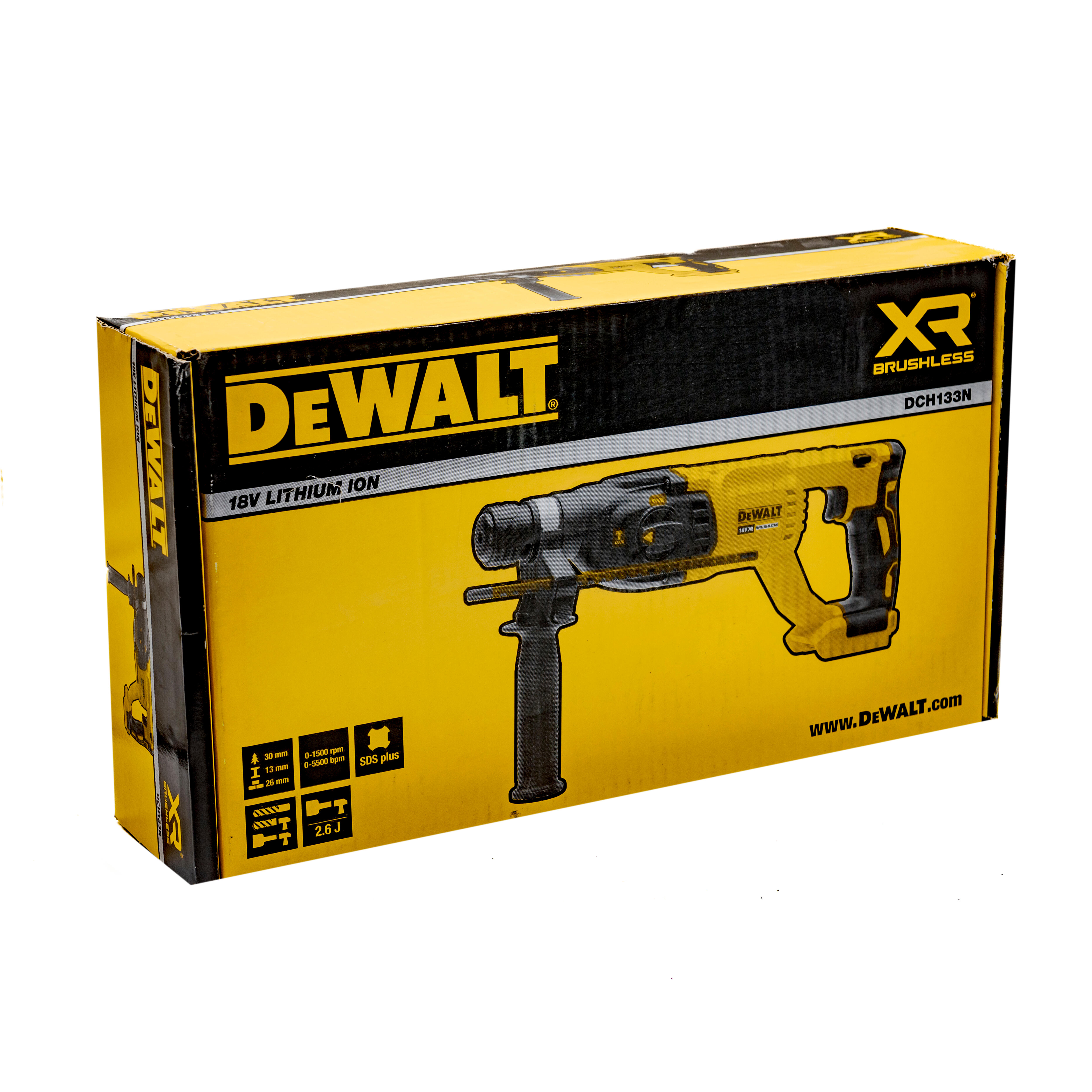 MARTILLO COMBINADO BATERÍA BRUSHLESS DEWALT  18V 2.6J - 12