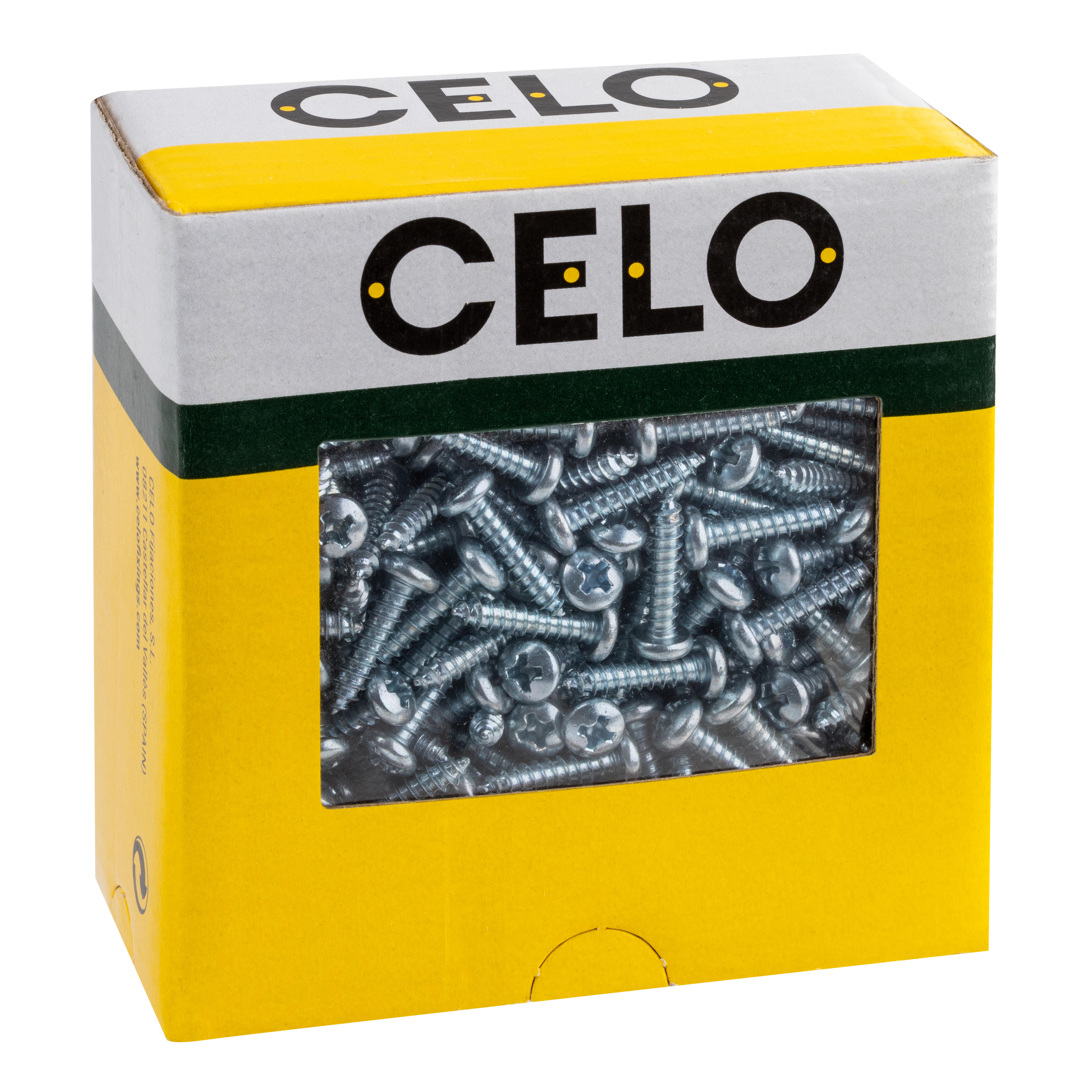 TORNILLOS ROSCA CHAPA PARA METAL CINCADOS 3,5X16MM. 500UDS - 2