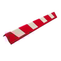 PROTECTOR DE GOMA EVA PARA VEHICULOS EN GARAJES ANGULAR ROJO Y BLANCO - 2