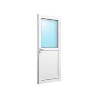 BALCONERA ALUMINIO ABATIBLE BLANCA CON CERRADURA 80X200CM - 2