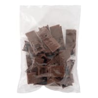 ESCUADRA DE ENSAMBLAJE CON TAPA PLASTICO MARRON  24 MM. 20 UDS - 3