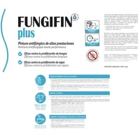 PINTURA ACRÍLICA FUNGIFIN PLUS 4L BLANCO - 2
